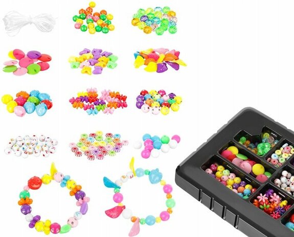 Bead set - DIY - Crystal Chic - Jewelry for girls - bead mix 315 pieces