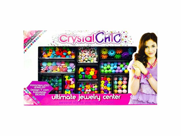 Bead set - DIY - Crystal Chic - Jewelry for girls - bead mix 315 pieces