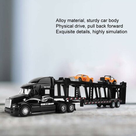 Truck car transporter + 2 mini 3in1 - pull-back drive Truck