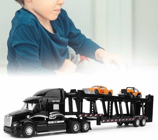 Truck car transporter + 2 mini 3in1 - pull-back drive Truck