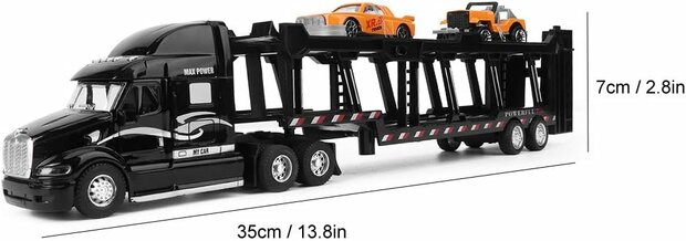 Truck car transporter + 2 mini 3in1 - pull-back drive Truck