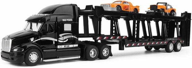 Truck car transporter + 2 mini 3in1 - pull-back drive Truck