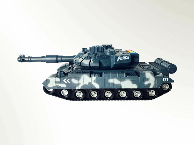 Speelgoed- tank - oorlog - Military tank 1:14 met licht en tank geluid 