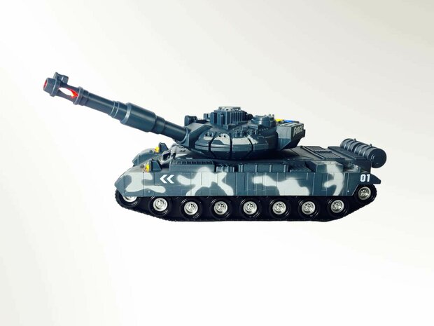 Speelgoed- tank - oorlog - Military tank 1:14 met licht en tank geluid 