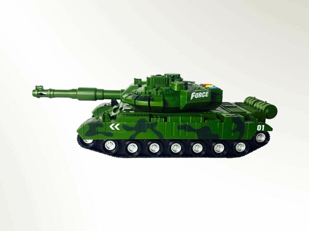 Speelgoed- tank - oorlog - Military tank 1:14 met licht en tank geluid 