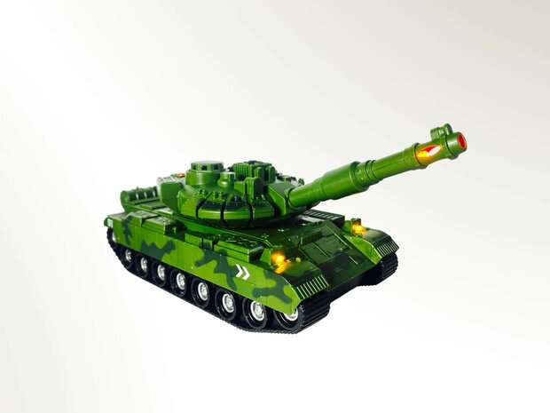 Speelgoed- tank - oorlog - Military tank 1:14 met licht en tank geluid 