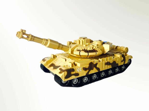 Speelgoed- tank - oorlog - Military tank 1:14 met licht en tank geluid 