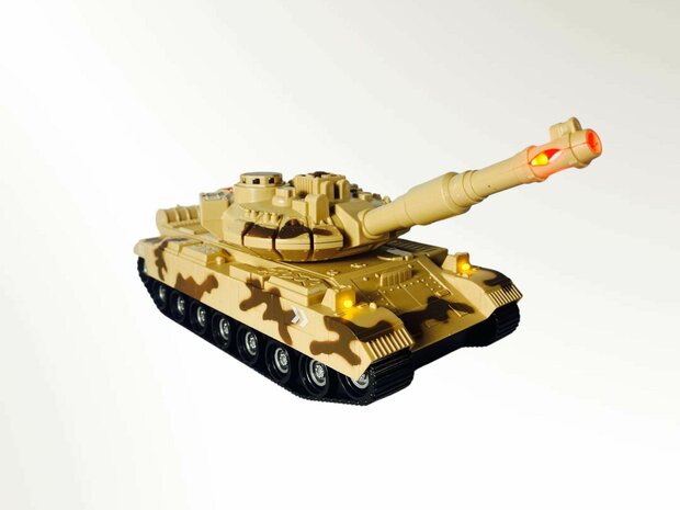 Speelgoed- tank - oorlog - Military tank 1:14 met licht en tank geluid 