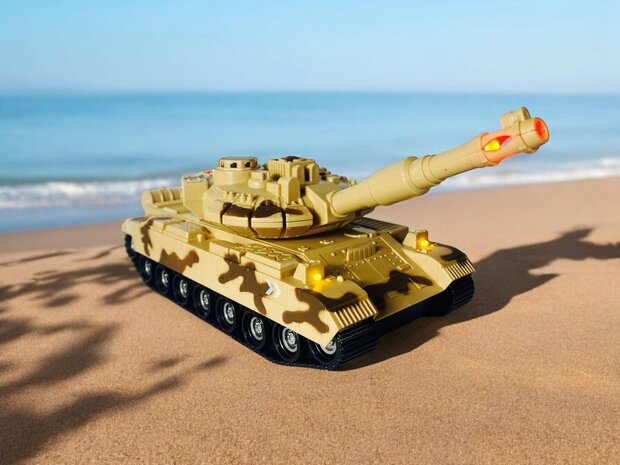 Toy tank - war - Military tank 1:14 with light and tank sound