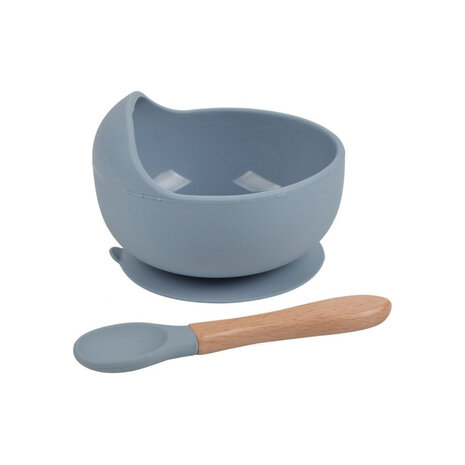 Babygeschirrset aus Silikon &ndash; 6-teilig &ndash; blue