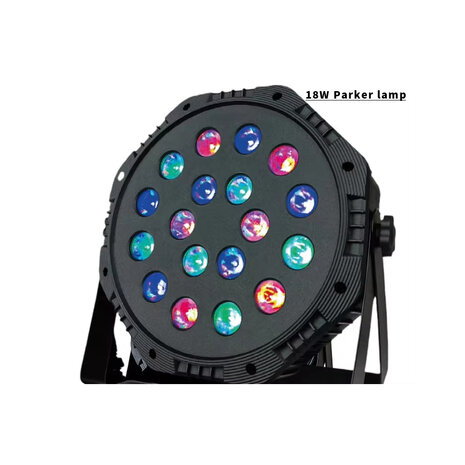 LED par light - 18 LED - disco licht - incl. afstandsbediening - Dmx 512 - RGB