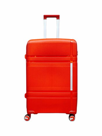 Luxe Kofferset - Trolleyset 3-delig - PP silicone reiskoffer - Rood