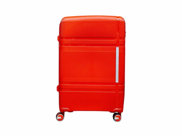 Luxe Kofferset - Trolleyset 3-delig - PP silicone reiskoffer - Rood