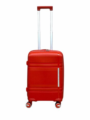 Luxe Kofferset - Trolleyset 3-delig - PP silicone reiskoffer - Rood