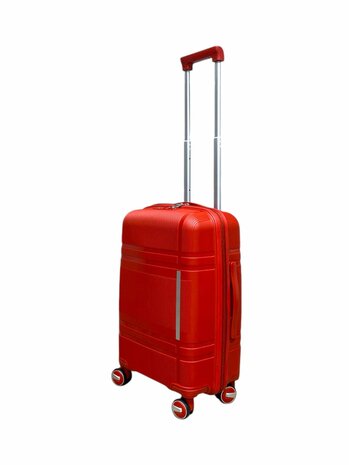 Luxe Kofferset - Trolleyset 3-delig - PP silicone reiskoffer - Rood