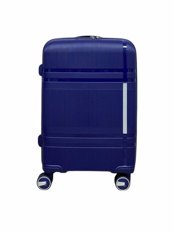 Luxe Kofferset - Trolleyset 3-delig - PP silicone reiskoffer - donkerblauw