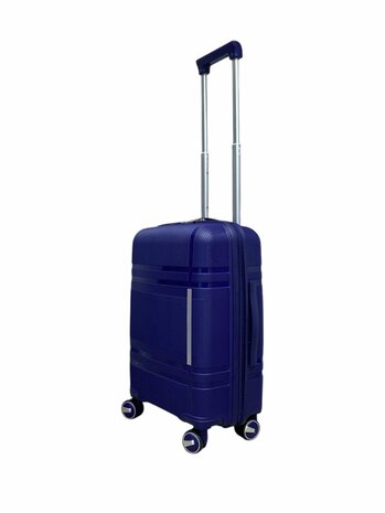 Luxe Kofferset - Trolleyset 3-delig - PP silicone reiskoffer - donkerblauw