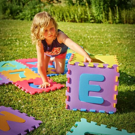 Speelmat voor kinderen - Puzzelmat kinderen -foam Letter - 9 tegels - 30x30x1cm