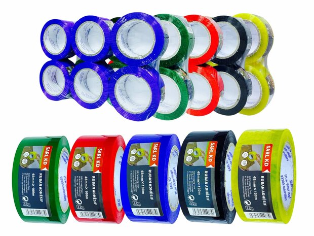 Verpakkingstape transparant 48mm X 100m -Plakband-