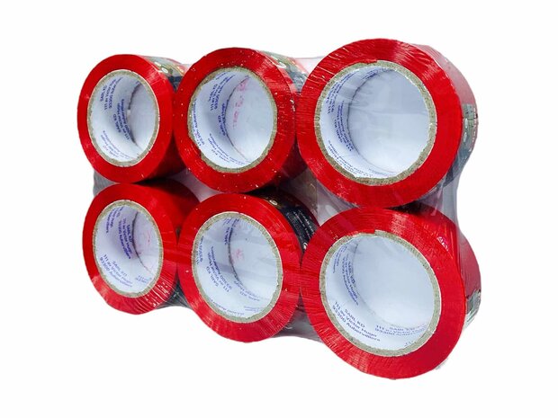 Verpakkingstape Rood 48mm X 100m - Plakband -