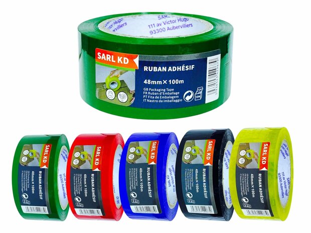 Verpakkingstape Groen 48mm X 100m - Plakband -