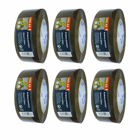 Verpakkingstape Bruine 48mm X 200m -Plakband-