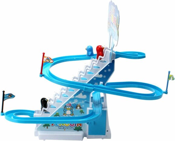 Penguin Race glijbaan -  speelgoed  penguins jolly  - 42 CM