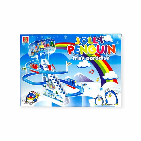 Penguin Race glijbaan -  speelgoed  penguins jolly  - 42 CM