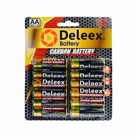 Batterijen Deleex - AA R6P 12st. pak