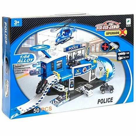 Politiebureau garage set - 50 onderdelen - 65 CM Police Station 