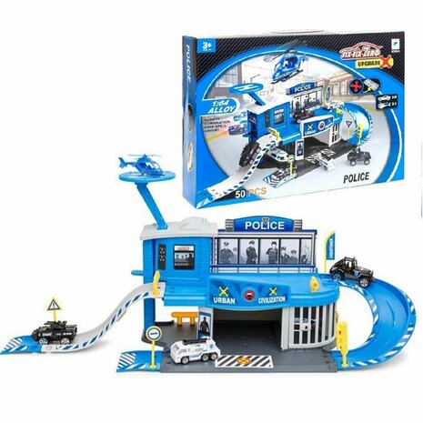 Politiebureau garage set - 50 onderdelen - 65 CM Police Station 