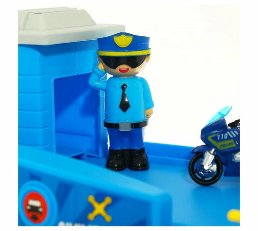 Politiebureau garage - 82-delig set 86.5CM Police Garage DIY Set - XXL 