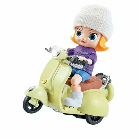 Speelgoed Scooter met Licht en Geluid - bump&amp;go - incl. poppetje 